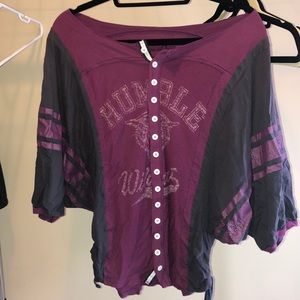 Free People Humble Wolves Tee